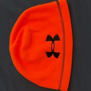Neon Orange Underarmour Beanie